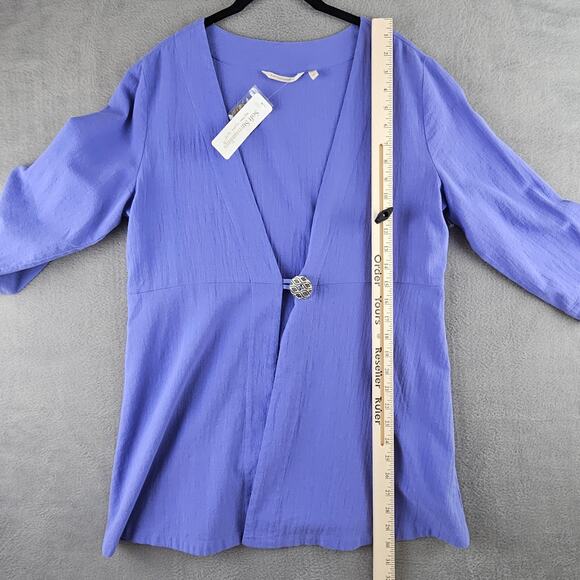 Soft Surroundings Benedetta Guaze Topper Women Medium  Cotton NWT - Picture 3 of 7